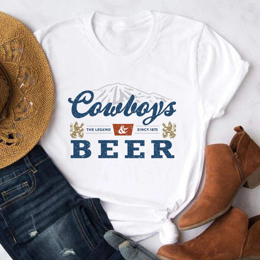 Cowboys & Beer Vintage Tee