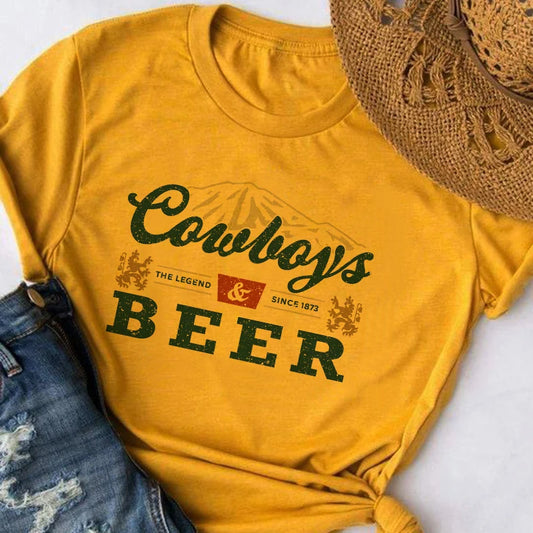 Cowboys & Beer Vintage Tee
