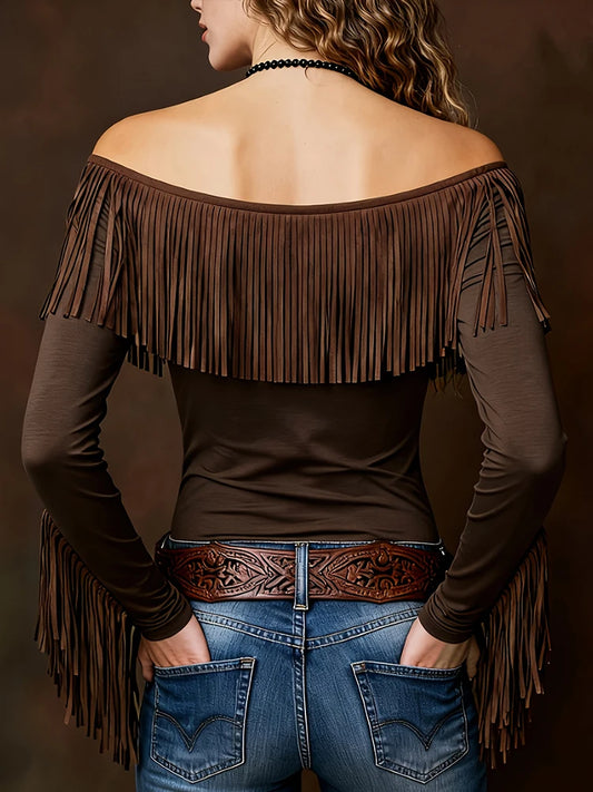 Desert Nights Fringe Top