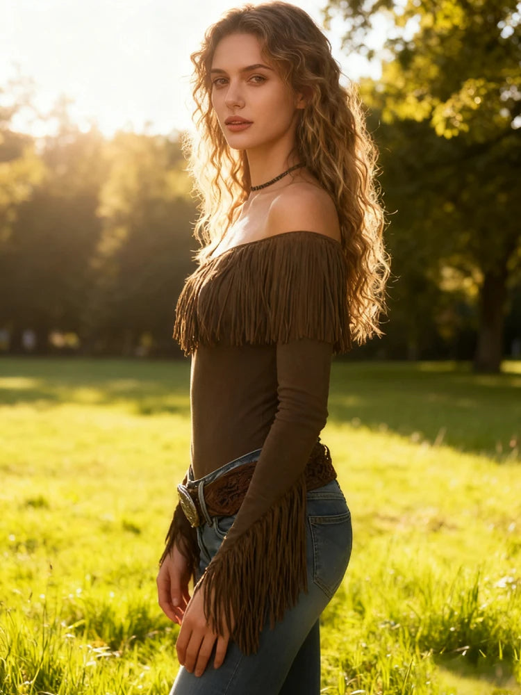 Desert Nights Fringe Top