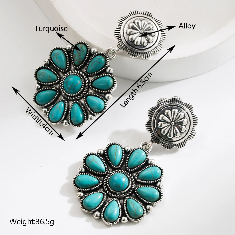 Turquoise Trail Earrings (One Pair)